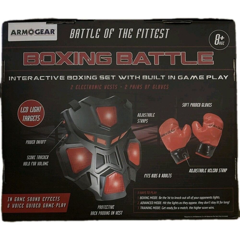 ArmoGear Interactive Boxing Set with 3 Play Modes! Ages 8+ (New - Sealed)